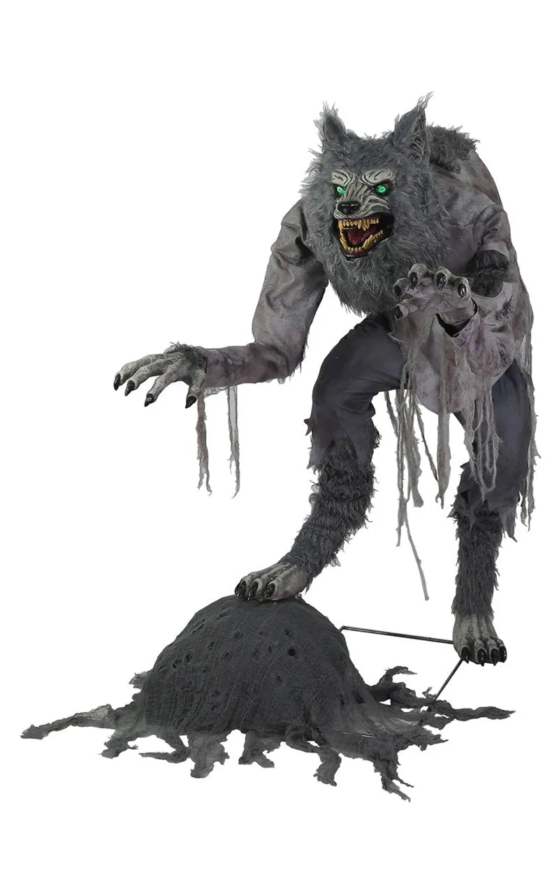 Lanky Werewolf Animated Halloween Decoration