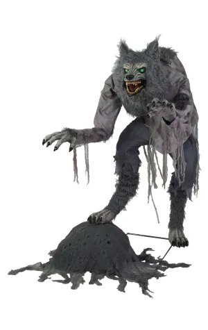 Lanky Werewolf Animated Halloween Decoration