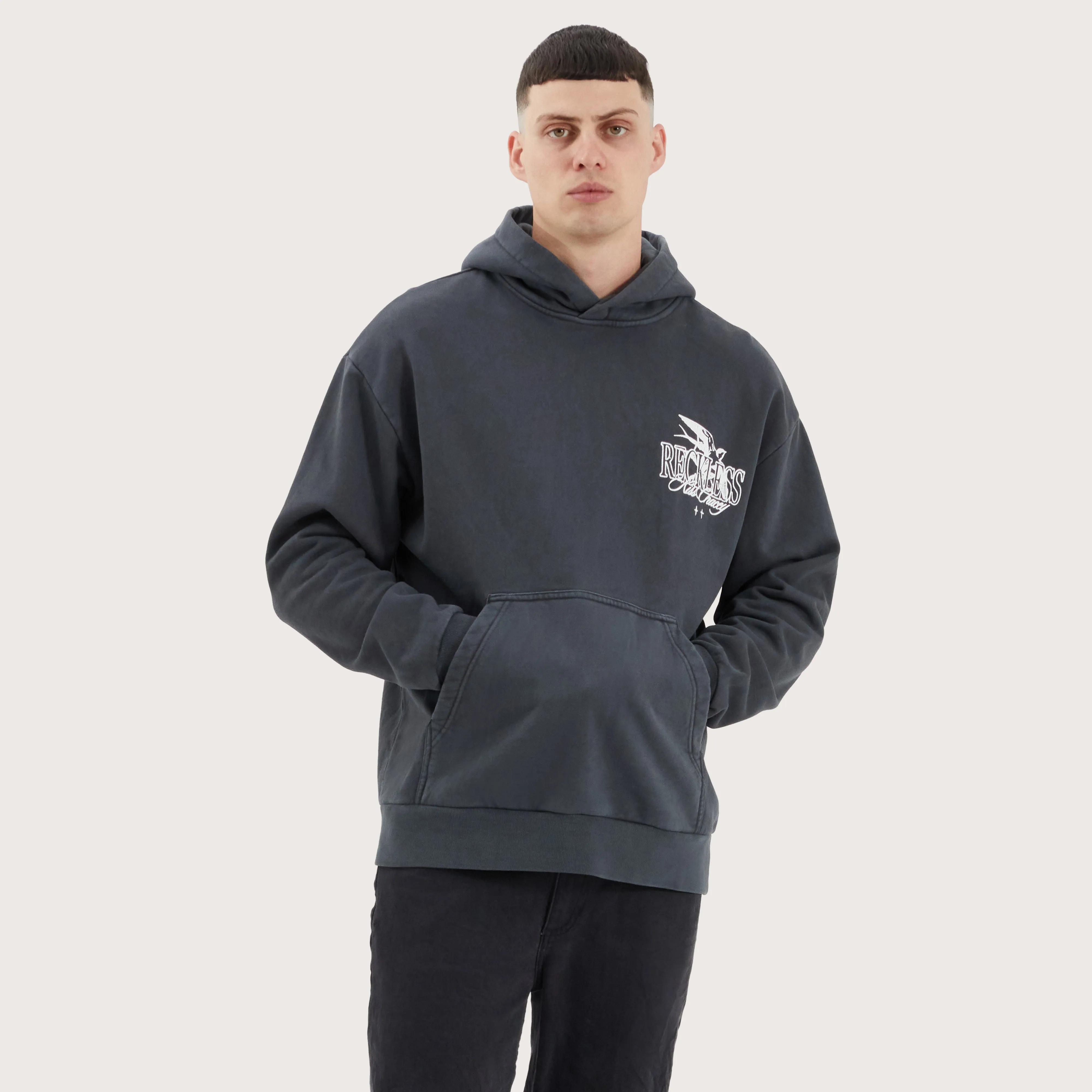 Lark Relaxed Hoodie Pigment Asphalt