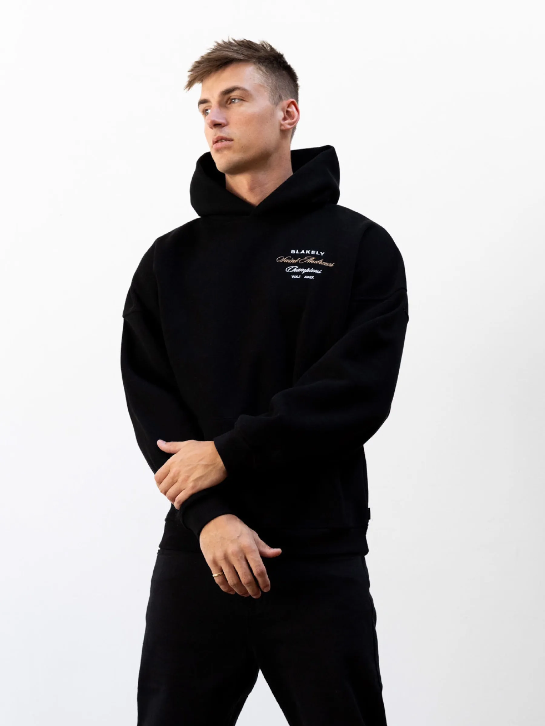 Legacy Relaxed Hoodie - Black