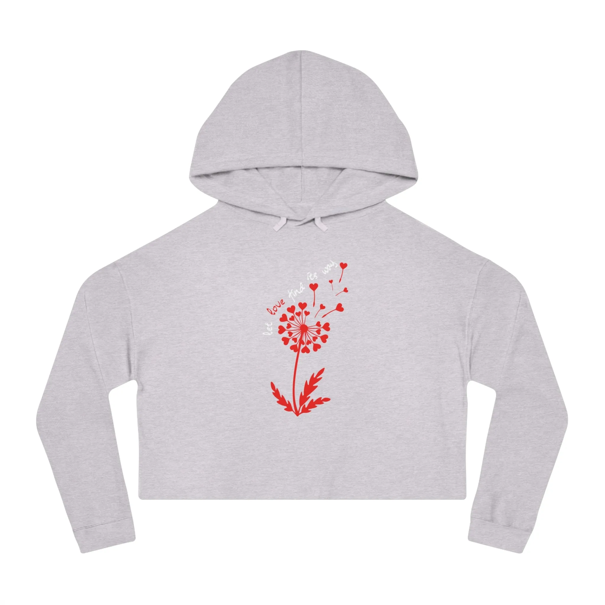 Let Love Find Its Way Cropped Hoodie