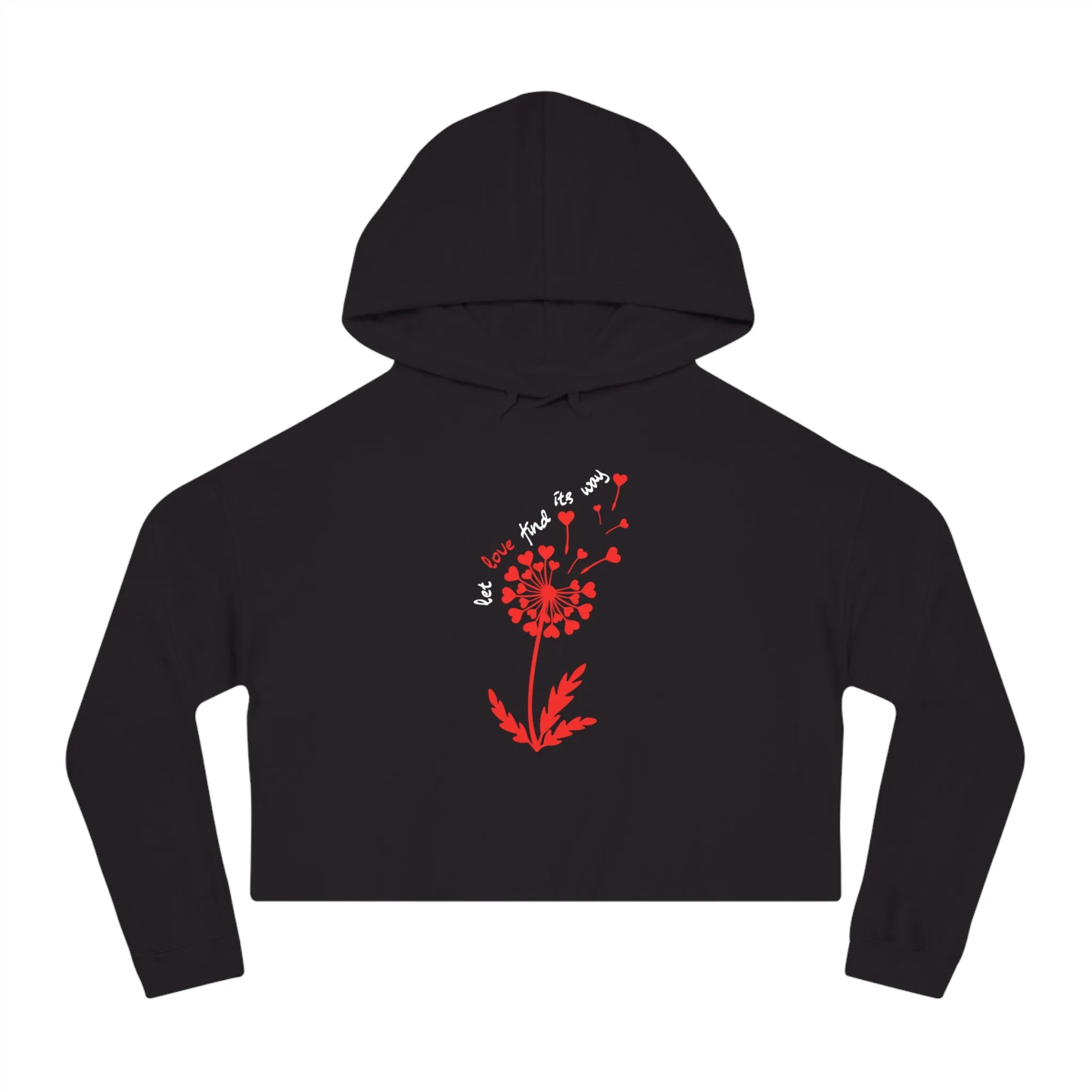 Let Love Find Its Way Cropped Hoodie