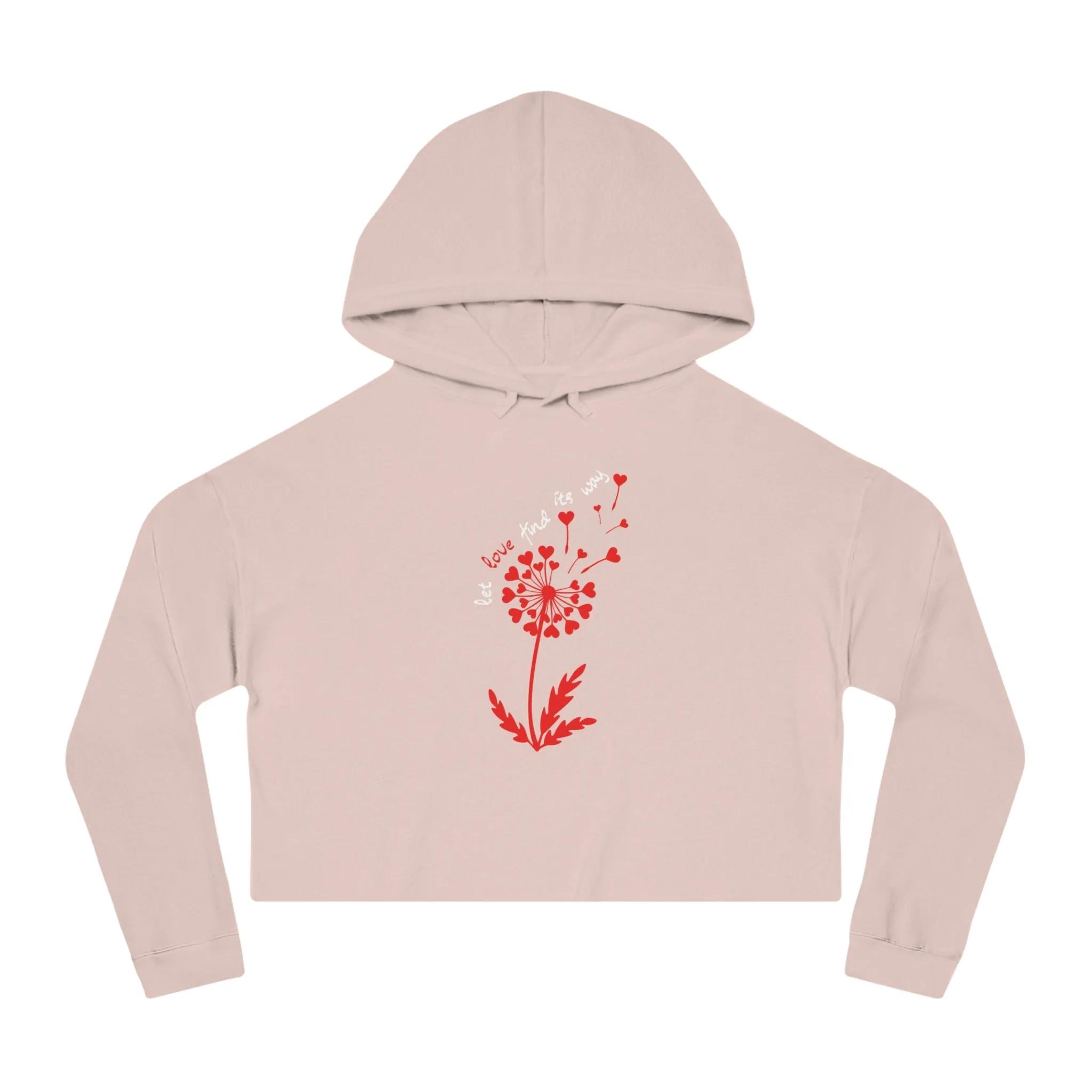 Let Love Find Its Way Cropped Hoodie