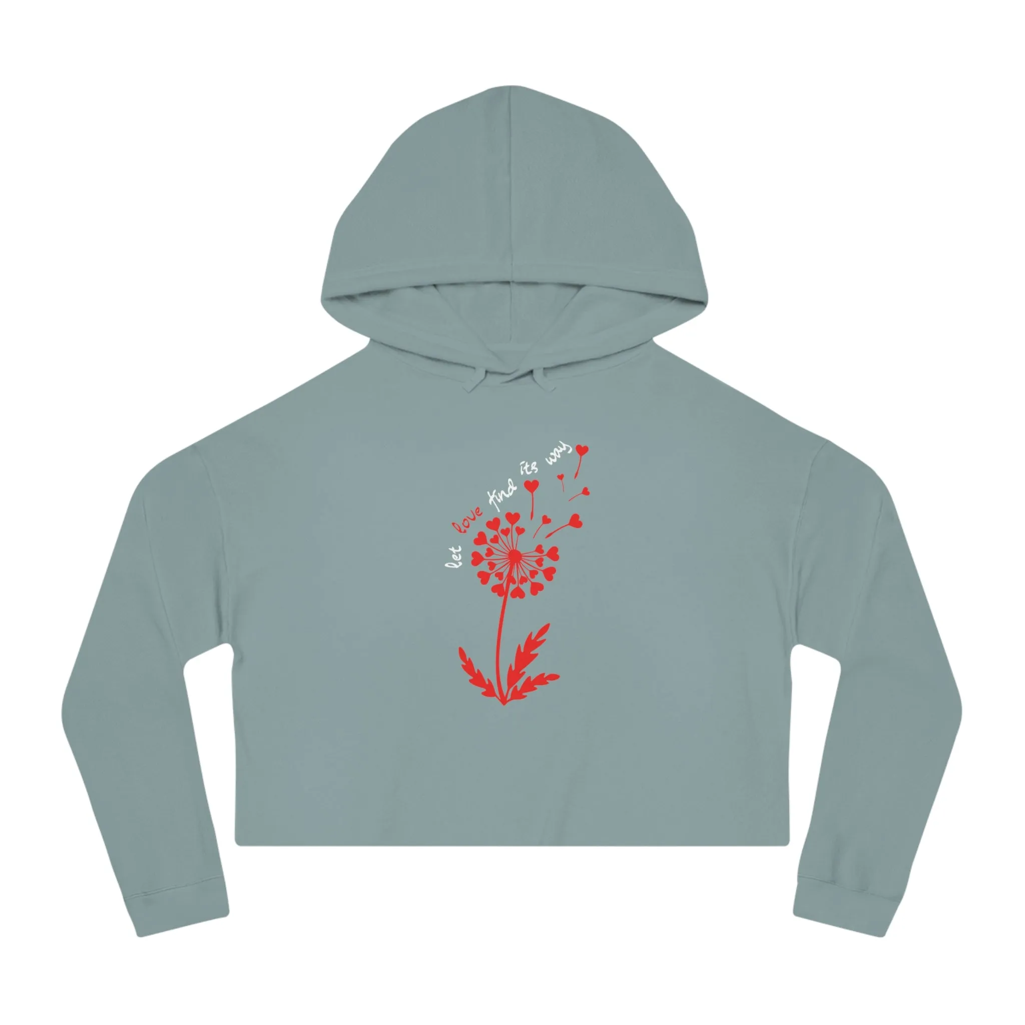 Let Love Find Its Way Cropped Hoodie