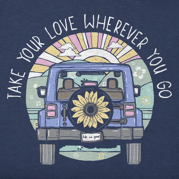 Life is Good Women's Take Your Love 4x4 Crusher Tee