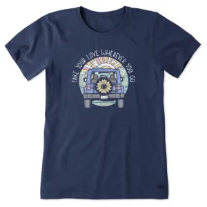 Life is Good Women's Take Your Love 4x4 Crusher Tee
