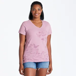 Life is Good Women's Wildflower Meadow Crusher Vee