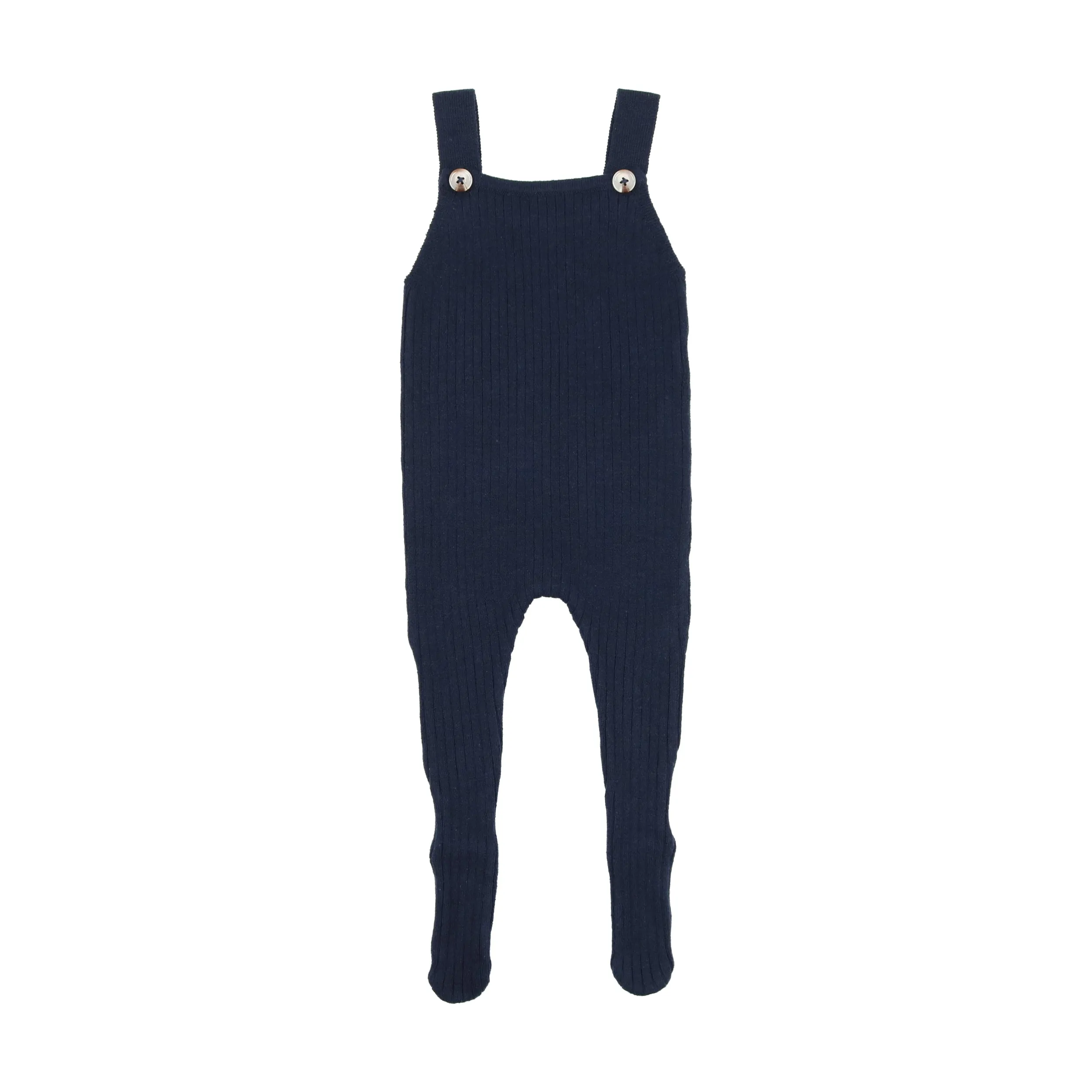 Lil Legs Knit Boys Overalls - Navy