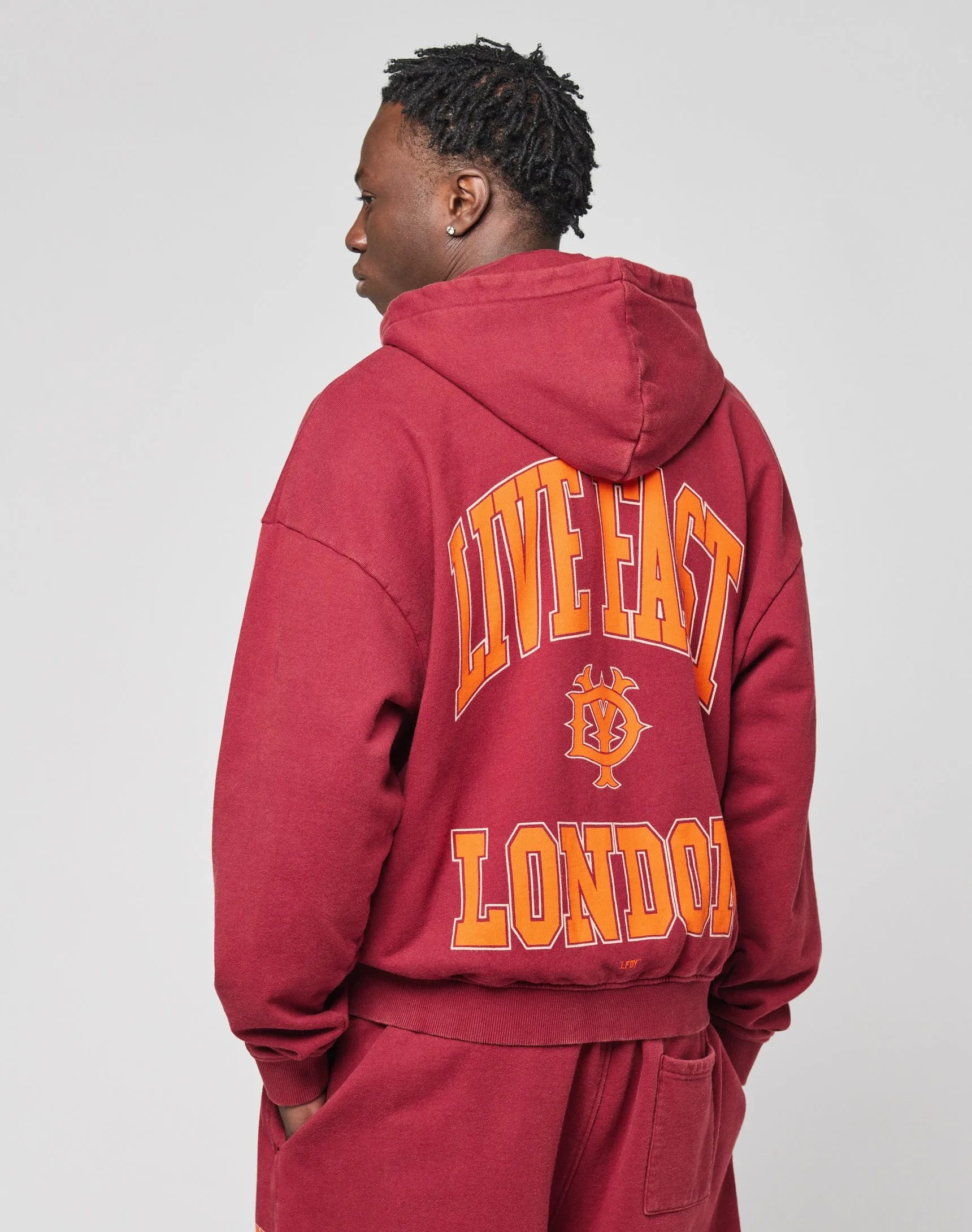 Live Fast London Hooded Zip