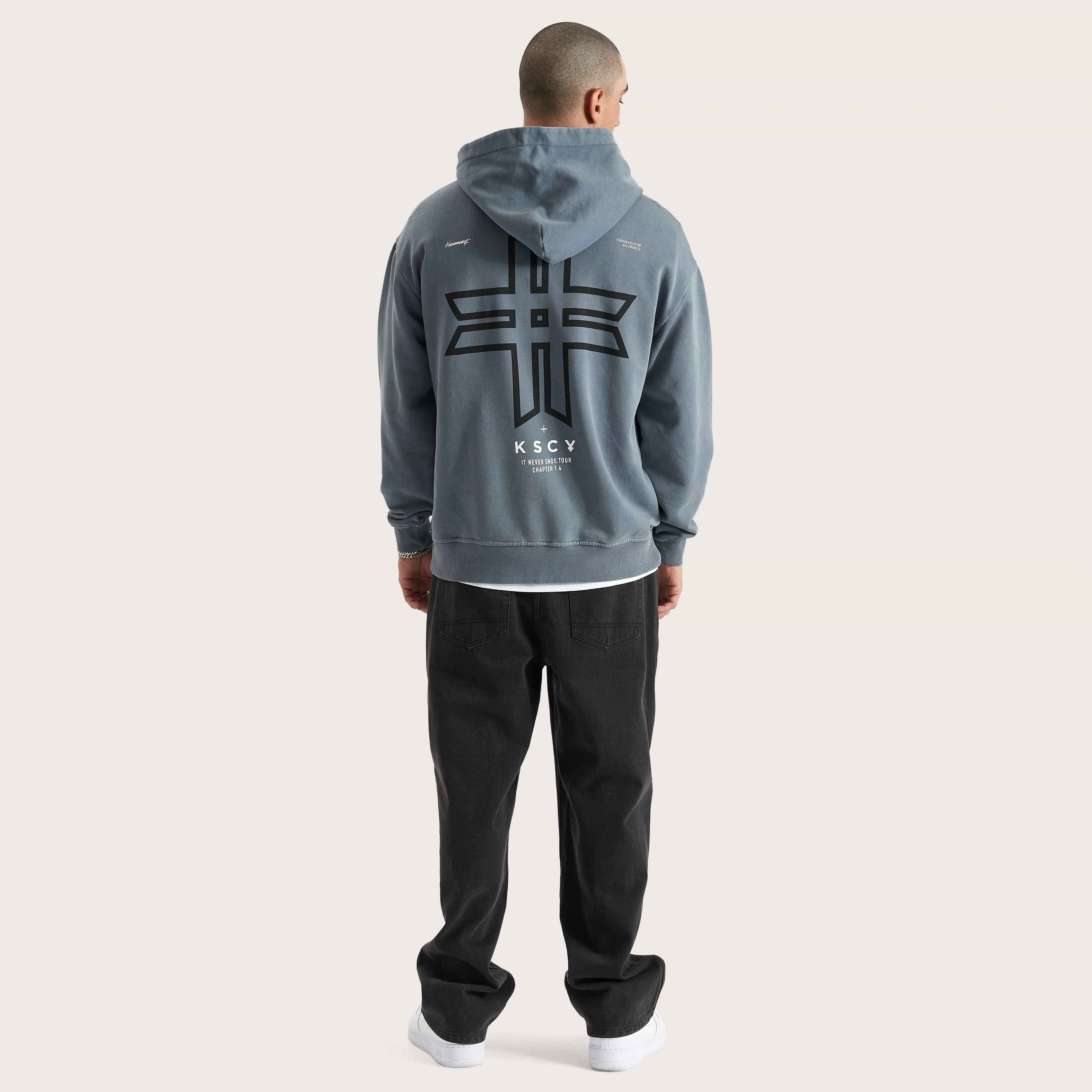 Lonepine Relaxed Hoodie Pigment Stormy Weather