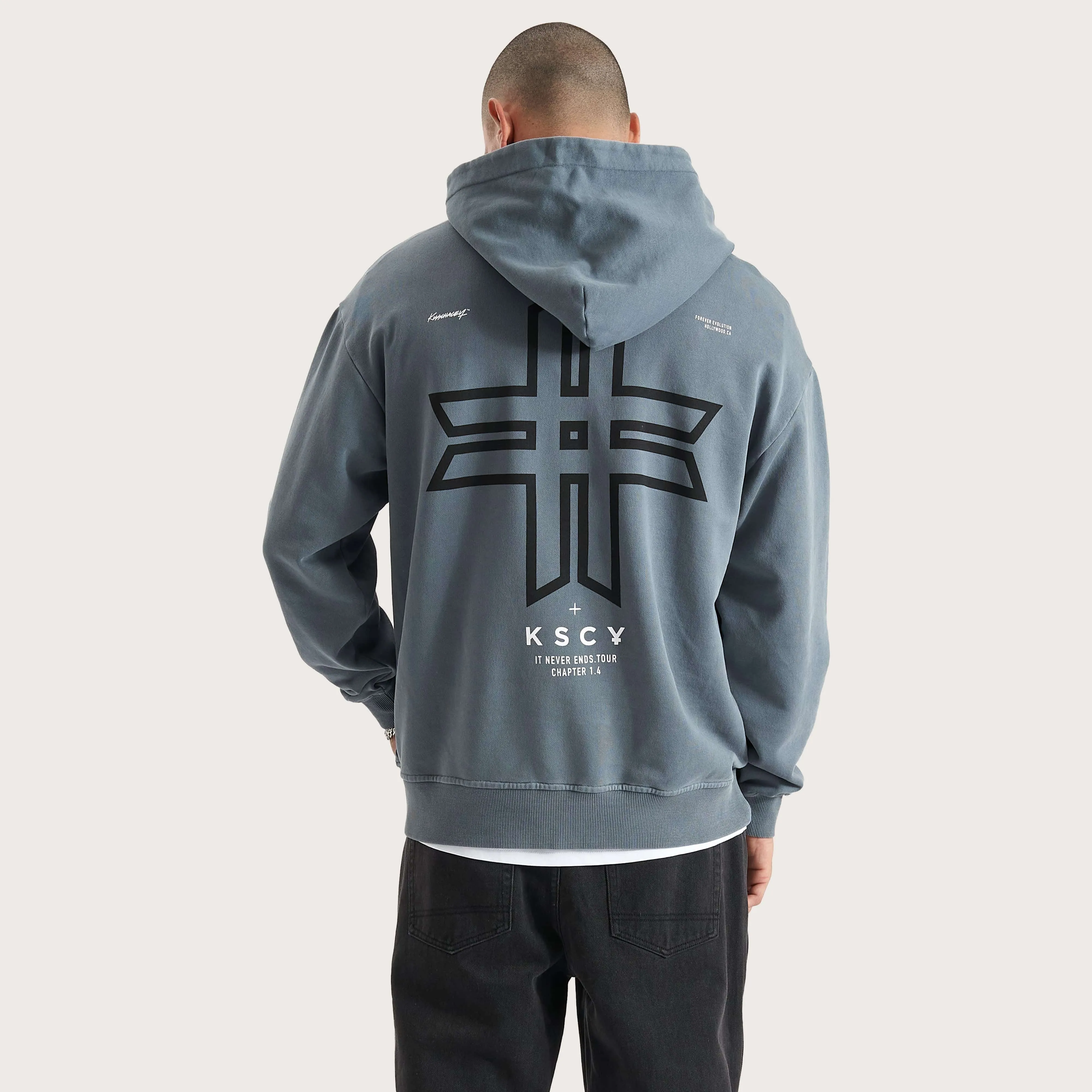 Lonepine Relaxed Hoodie Pigment Stormy Weather
