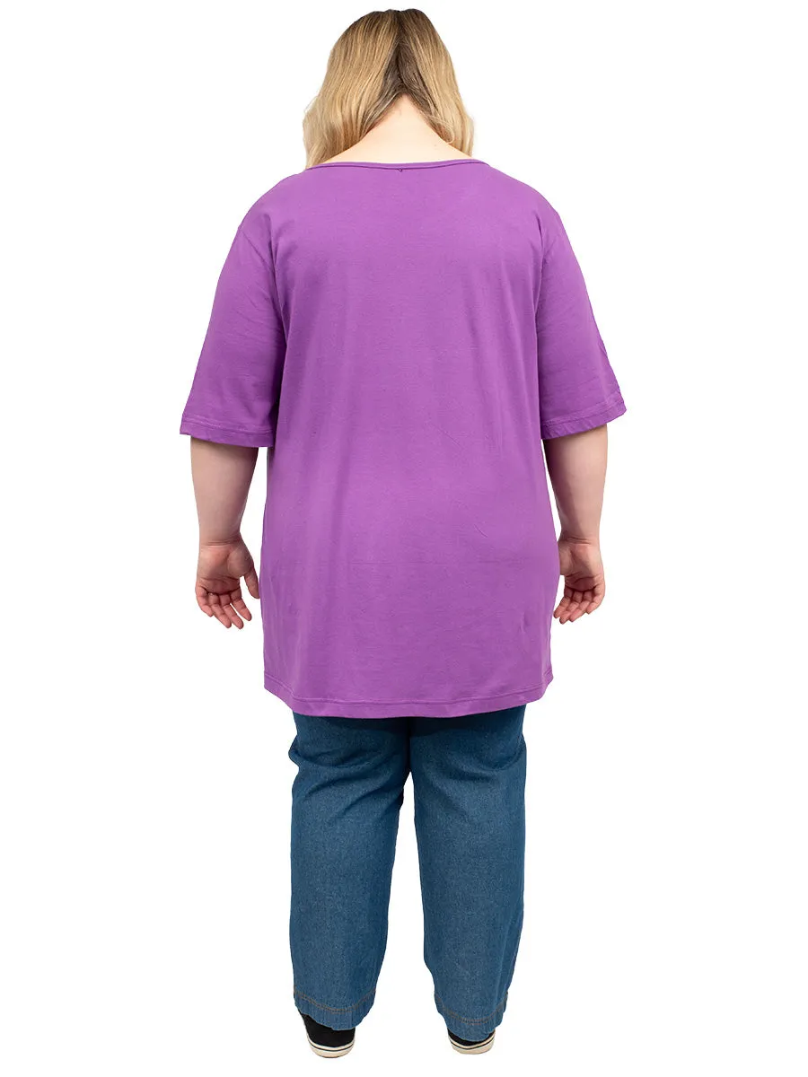 Longline Tee - Purple*