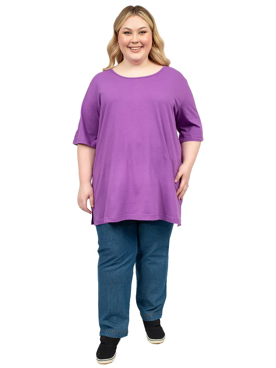Longline Tee - Purple*