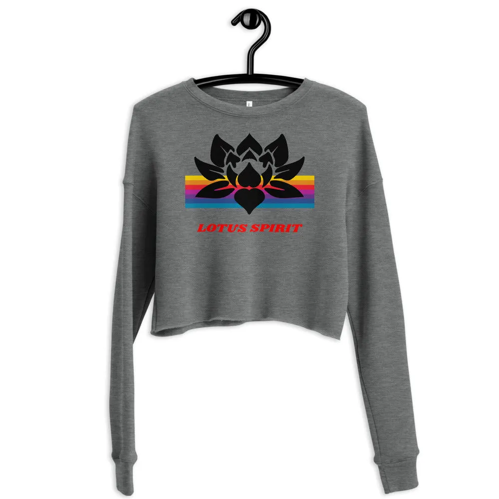 Lotus Spirit Crop Sweatshirt