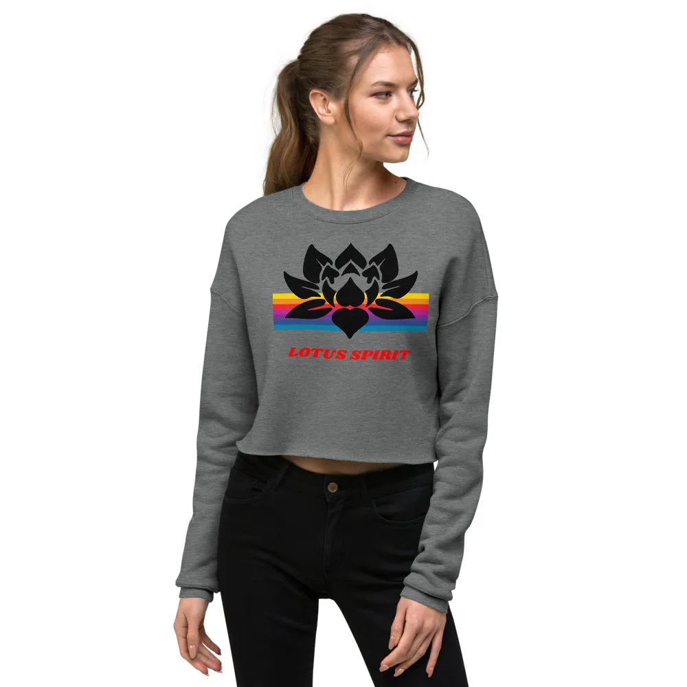 Lotus Spirit Crop Sweatshirt
