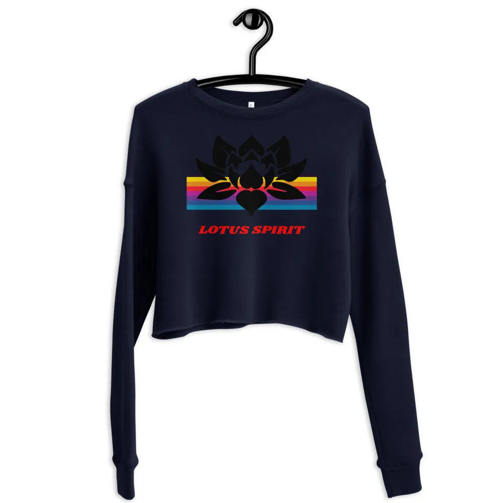 Lotus Spirit Crop Sweatshirt