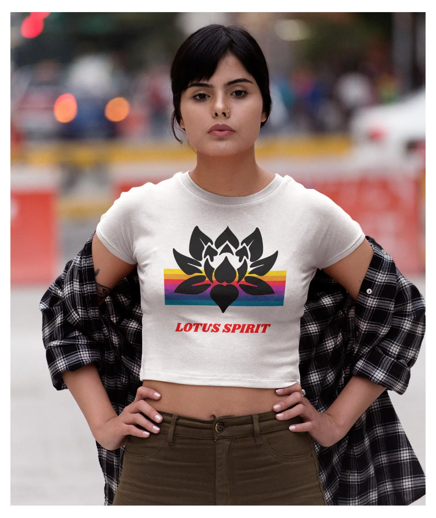 Lotus Spirit Crop Tee