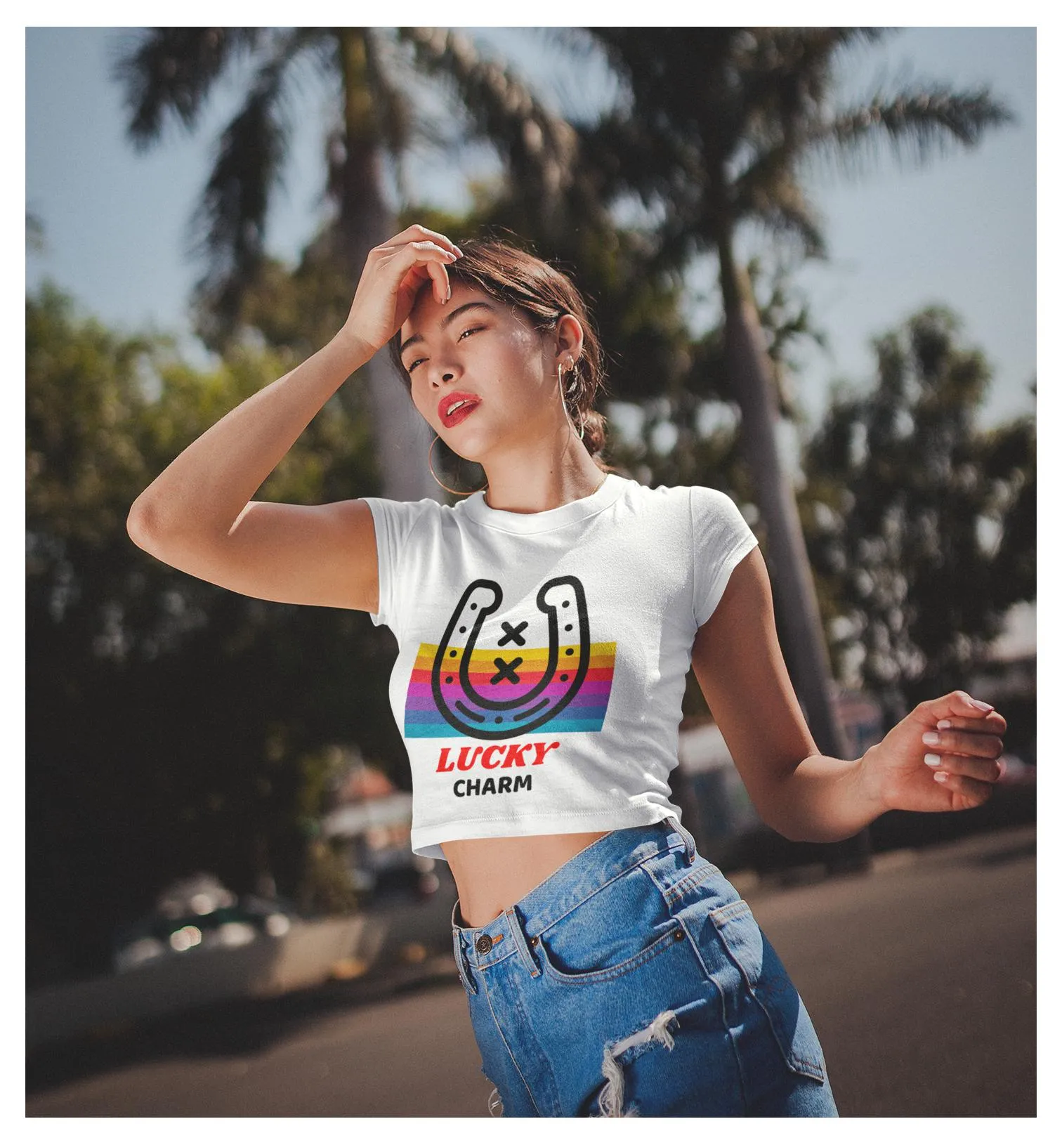Lucky Charm Crop Tee