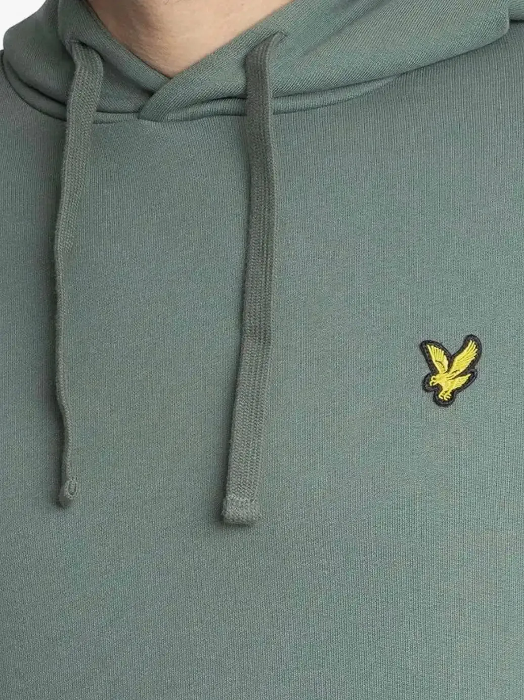 Lyle & Scott Mens Pullover Hoodie Green Mercurial