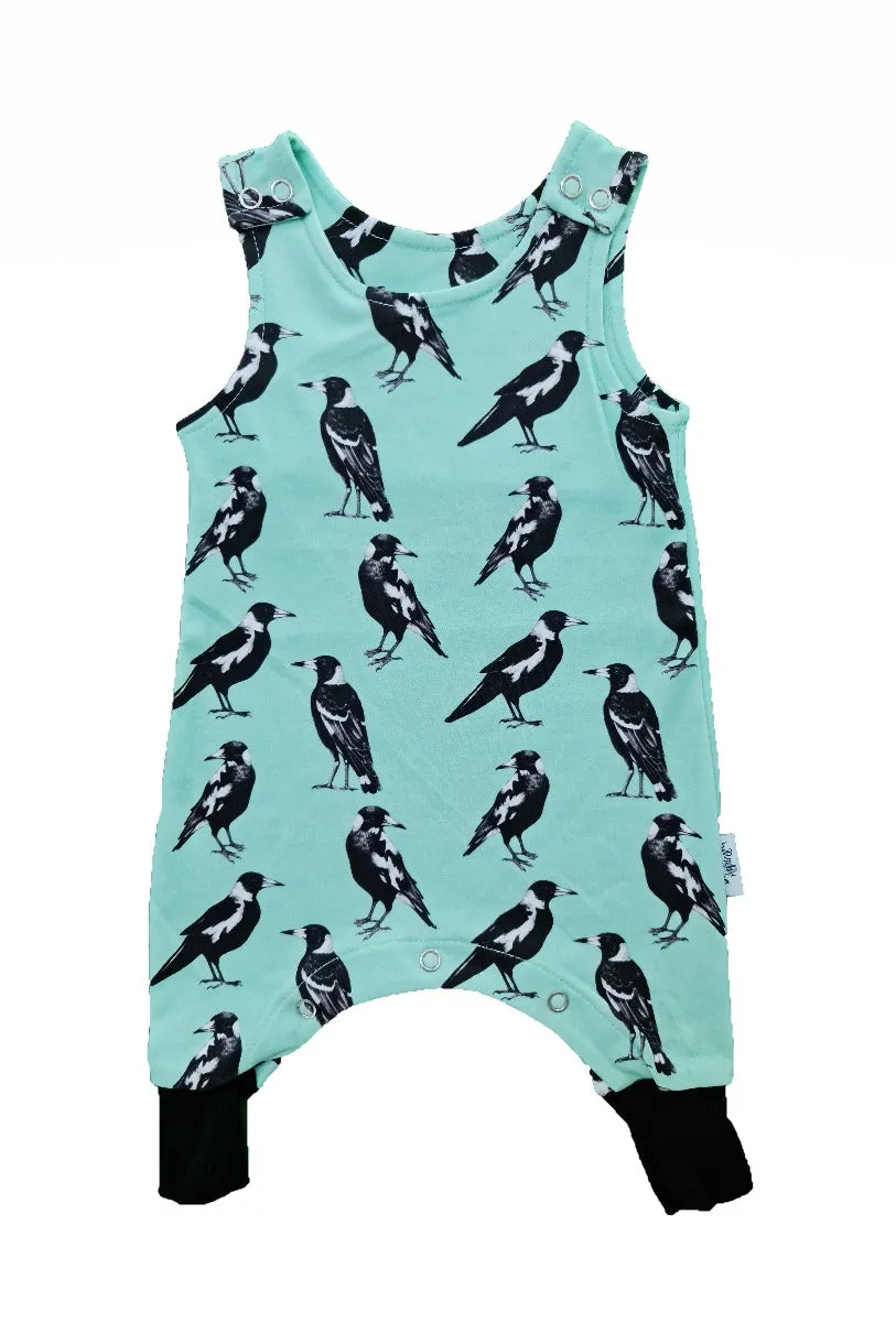 Magpie | Organic Cotton Romper | Size 000 - 2