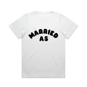 Married As Tee | Black on White