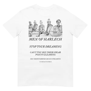 Men of Harlech - Sketch & Lyrics (t-shirt)