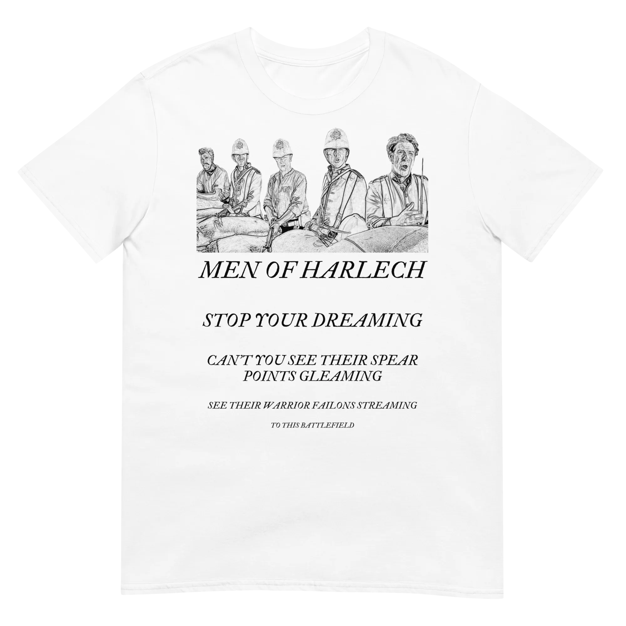 Men of Harlech - Sketch & Lyrics (t-shirt)