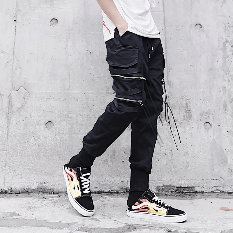 Men'S Autumn and Winter Loose Multi-Pocket Overalls
