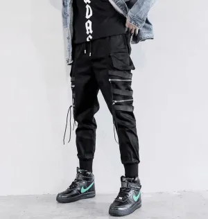 Men'S Autumn and Winter Loose Multi-Pocket Overalls