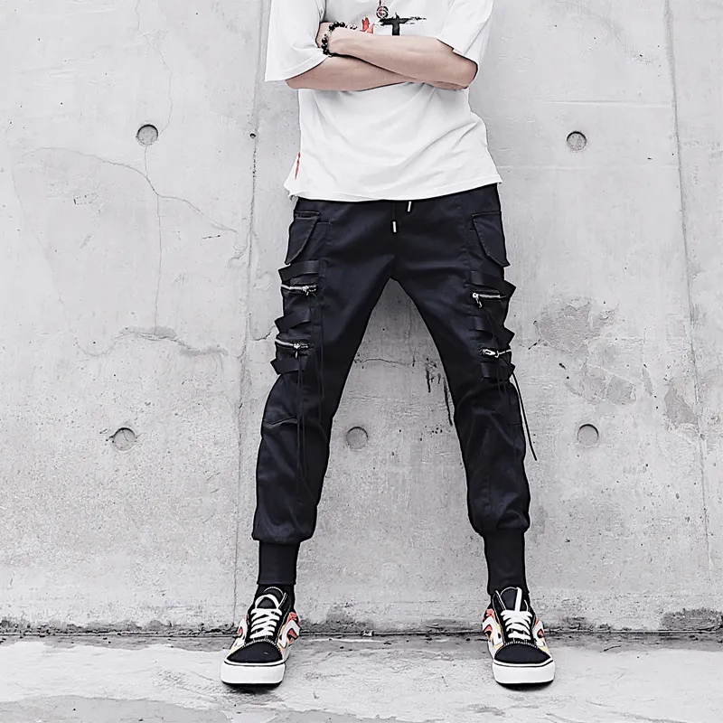 Men'S Autumn and Winter Loose Multi-Pocket Overalls