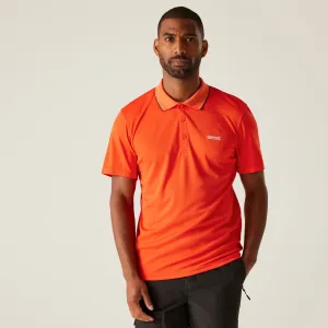 Men's Maverick V Active Polo Shirt | Tangerine Tango