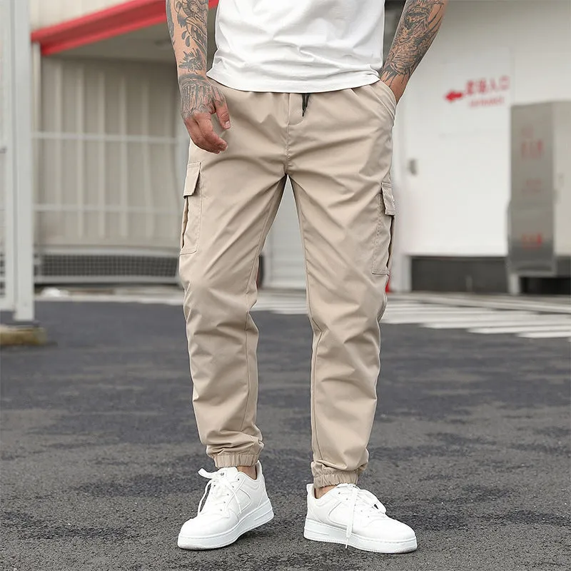 Men's Overalls Loose Casual Cropped Pants