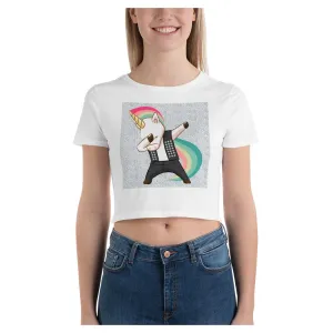 Metal Head Unicorn Crop Tee