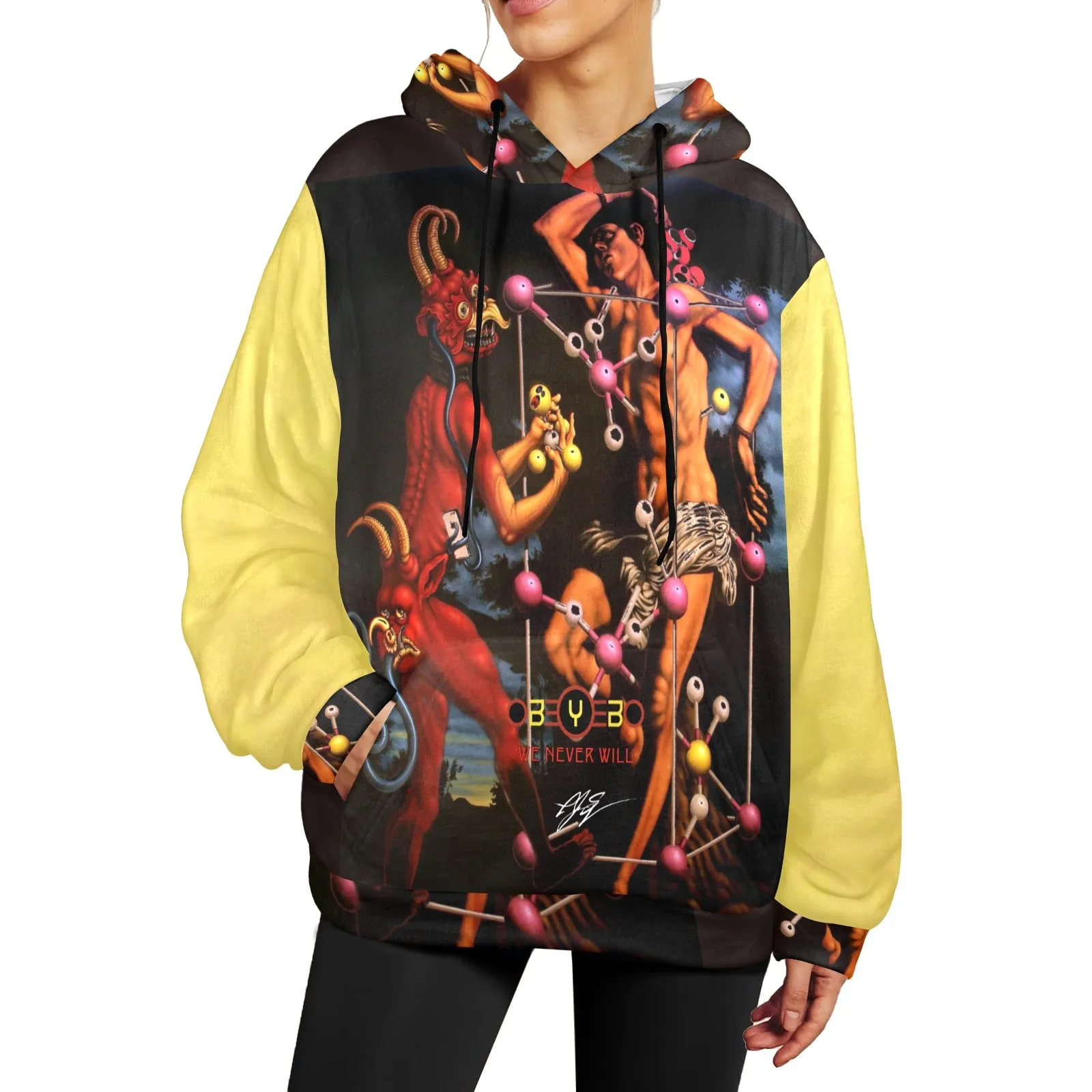 Molecular Martyrdom Women's Flannel Hoodie