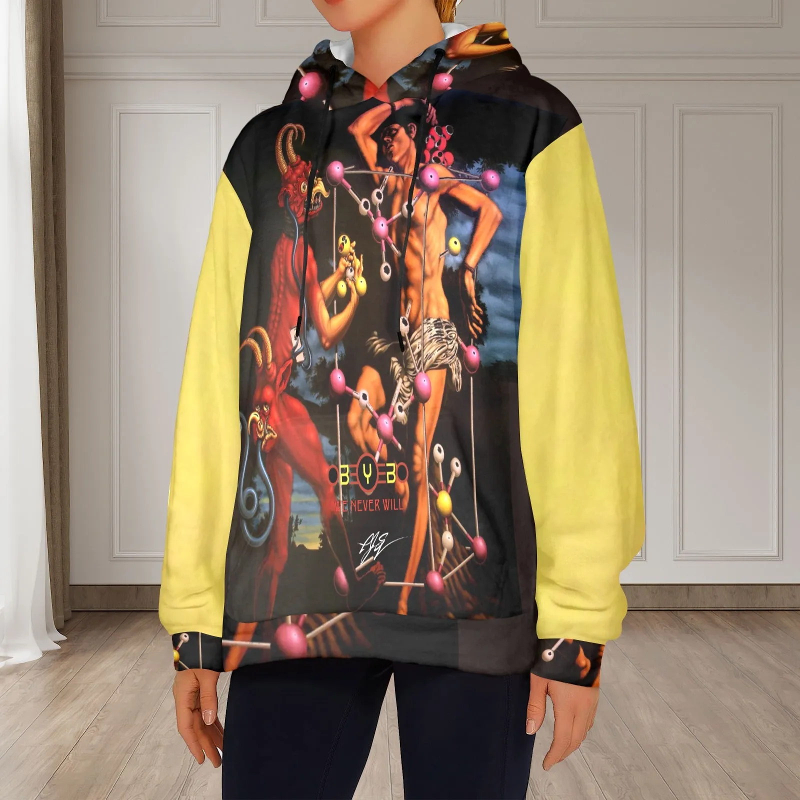 Molecular Martyrdom Women's Flannel Hoodie
