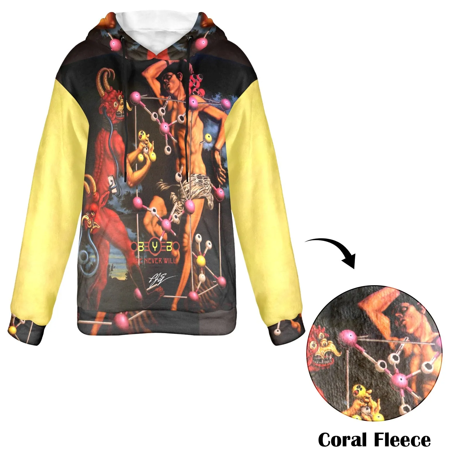 Molecular Martyrdom Women's Flannel Hoodie