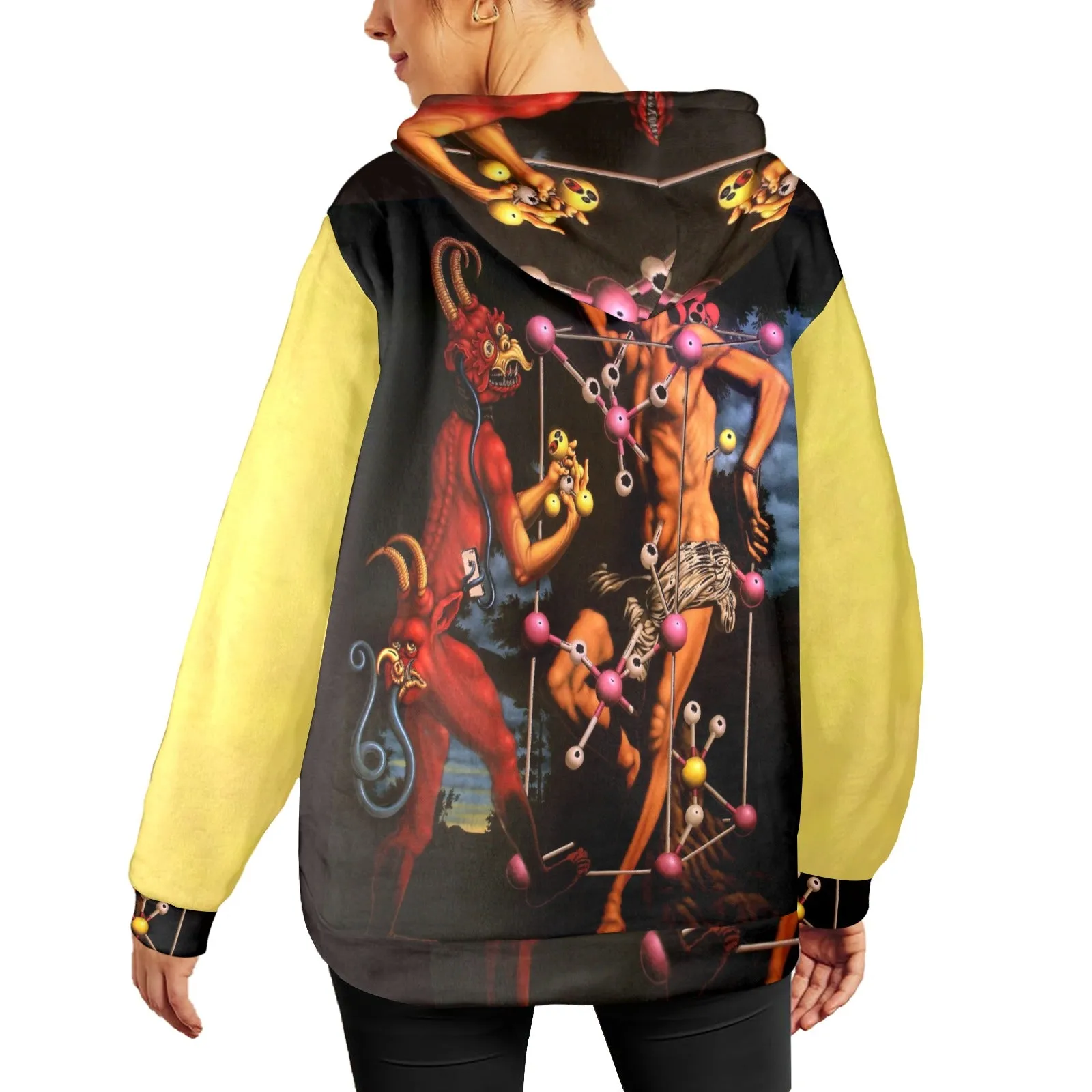 Molecular Martyrdom Women's Flannel Hoodie