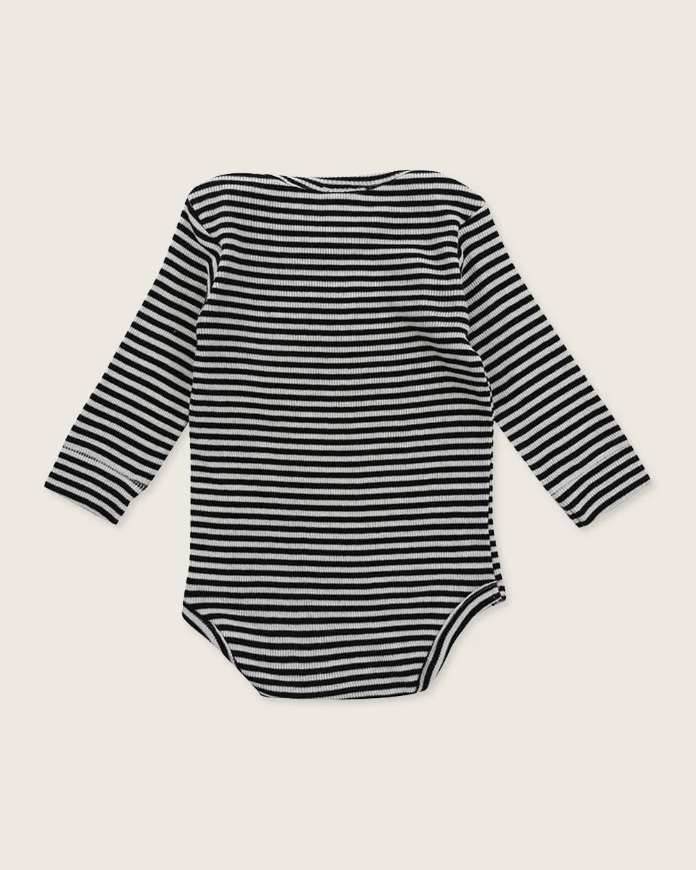 Multicolour Stripe Print Rib Bodysuit