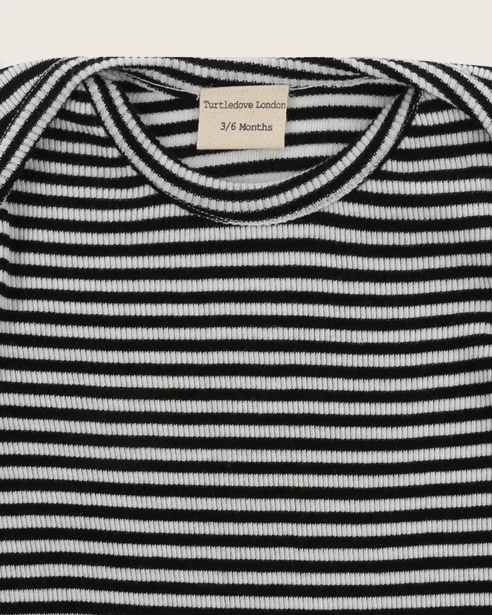 Multicolour Stripe Print Rib Bodysuit