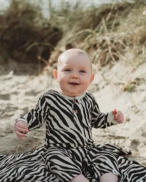 Multicolour Zebra Streak Print Romper