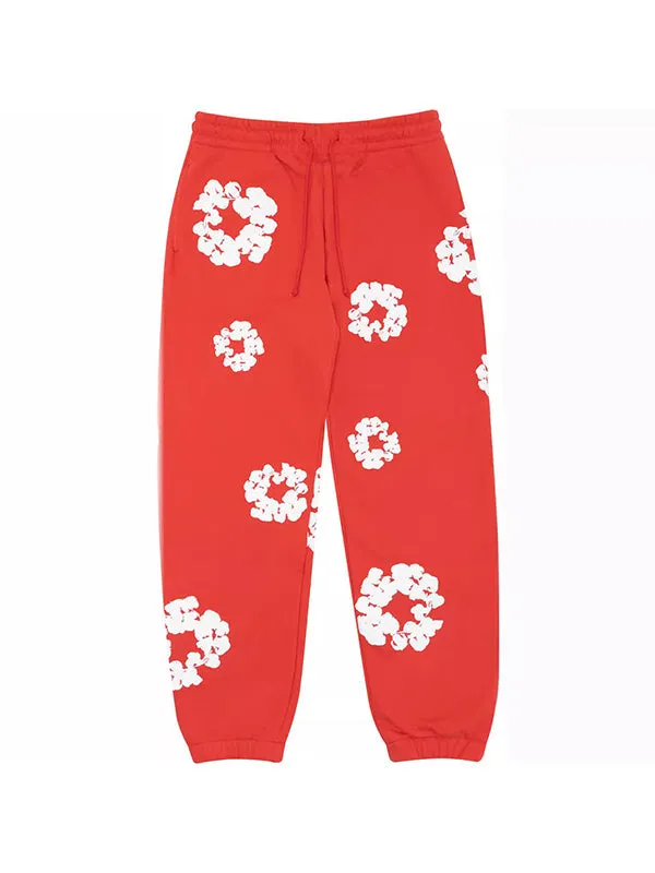Multifarbene 2000s Blumenmuster Sweatpants