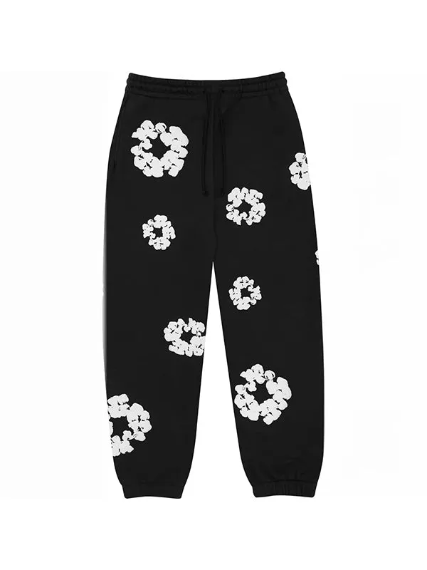 Multifarbene 2000s Blumenmuster Sweatpants