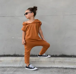 Mustard Hooded Romper