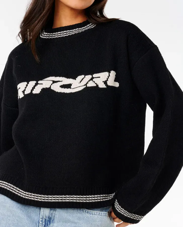 Neon Diamond Knit - Black
