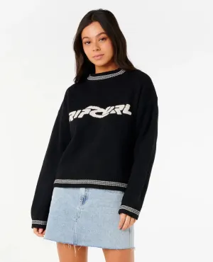 Neon Diamond Knit - Black
