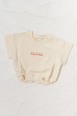 Never Naughty Tshirt Romper