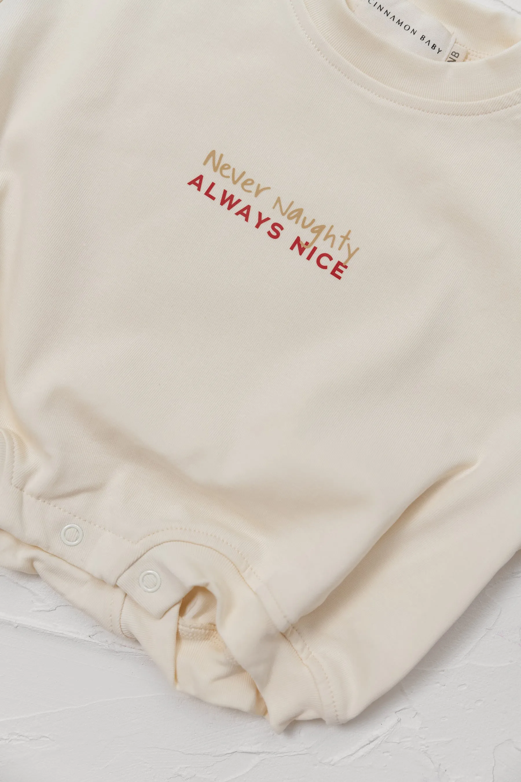 Never Naughty Tshirt Romper