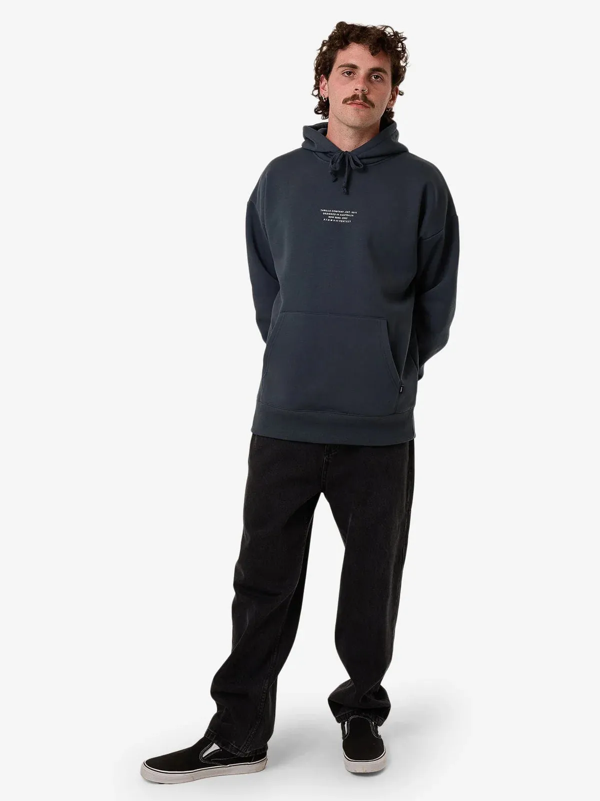 New Issue Slouch Pull On Hood Petrol