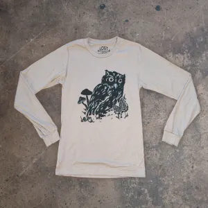 Owl and Mushroom Longsleeve