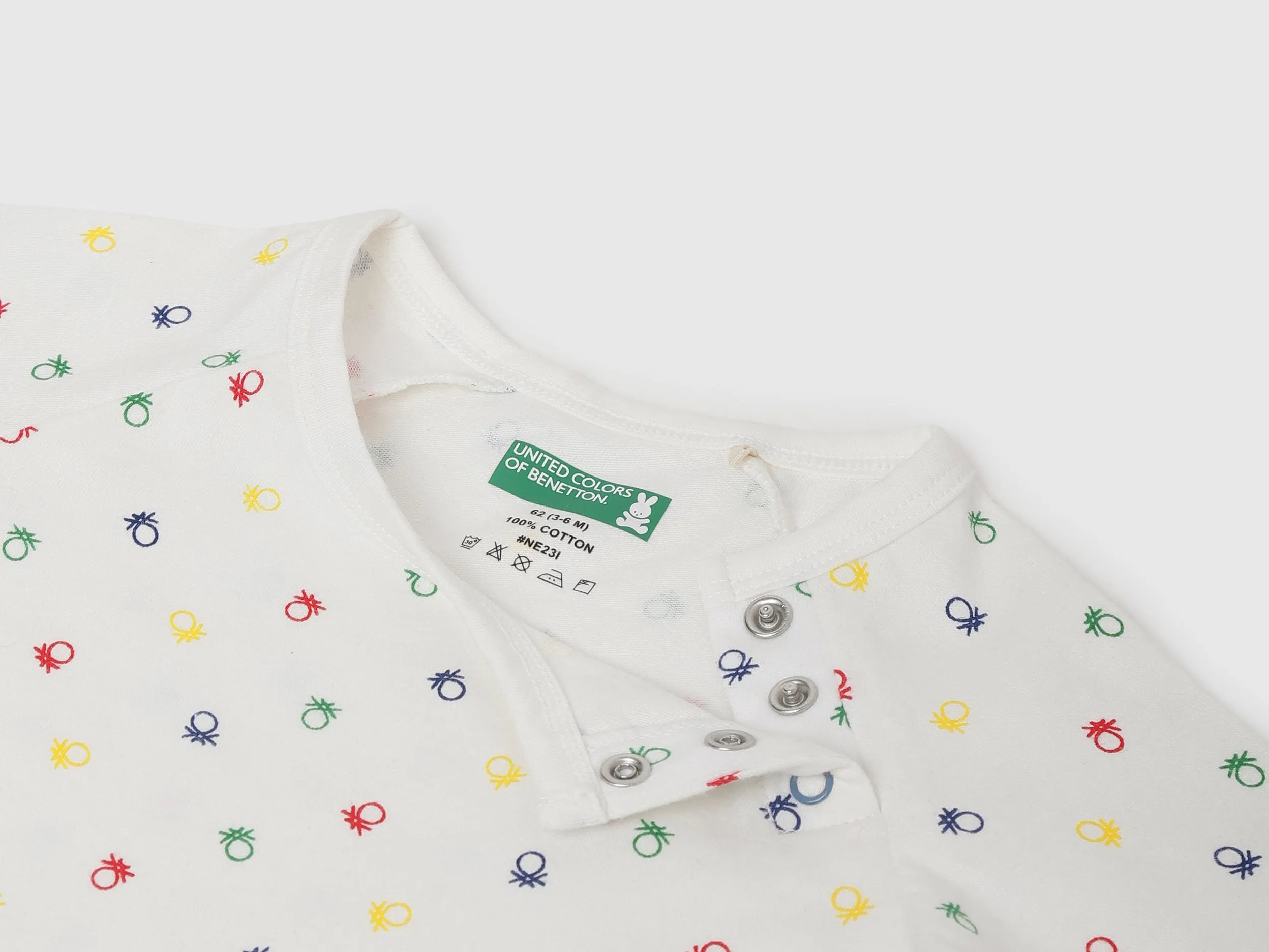 Pack of 2 100% Cotton Round Neck Full Sleeves Baby Rompers
